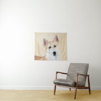 Canaan Dog Painting - Cute Original Dog Art