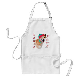 Canaan Dog Santa Paws Standard Apron