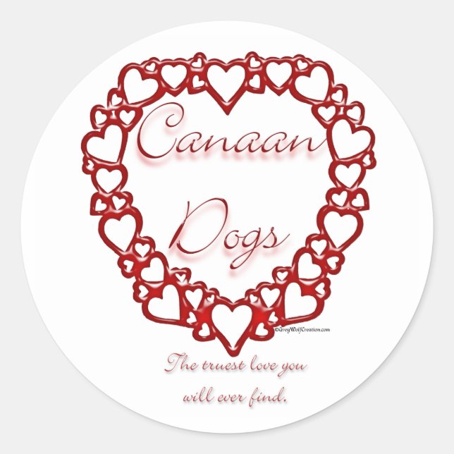 Canaan Dog True Love - Sticker (Front)