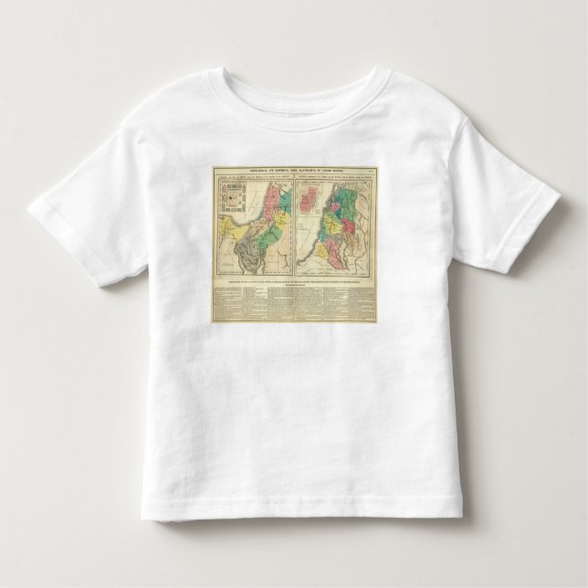 Canaan - Israel Atlas Map Toddler T-Shirt (Front)