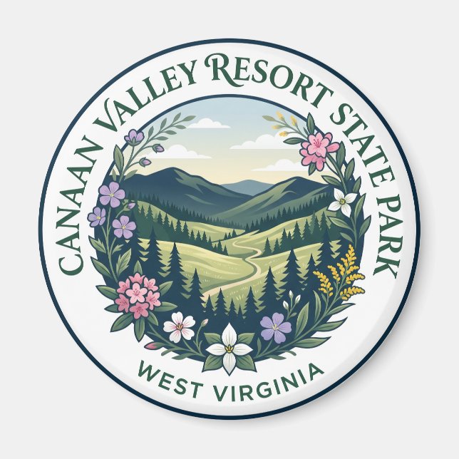 Canaan Valley Resort State Park West Virginia Magnet (Front)