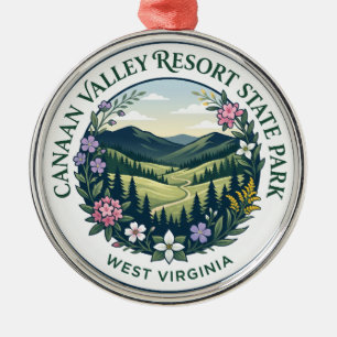 Canaan Valley Resort State Park West Virginia Metal Tree Decoration