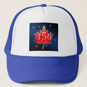 Canada 150 commemorative Maple Leaf Celebration Trucker Hat