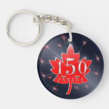 Canada 150 Commemorative Maple Leaf & Fireworks