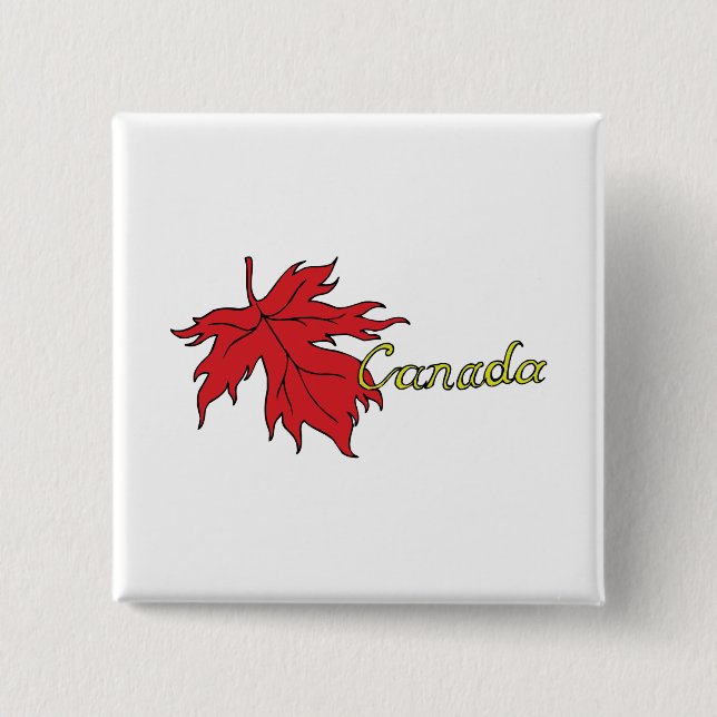 Canada 15 Cm Square Badge (Front)