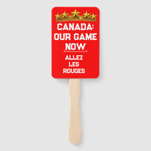 CANADA 2026 Global Games: Double-Sided Stadium 12 Hand Fan