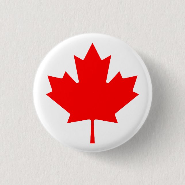 Canada 3 Cm Round Badge (Front)