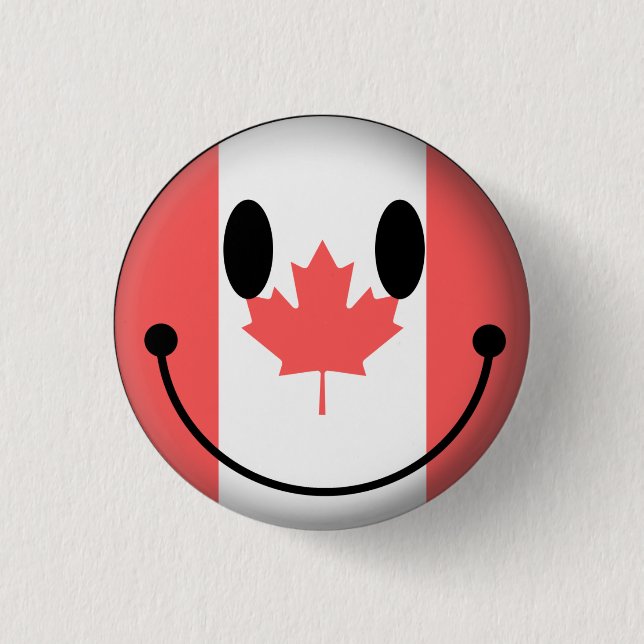 Canada 3 Cm Round Badge (Front)