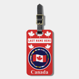 Canada 3 Luggage Tag (add your address on reverse)