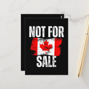 Canada 51st State Not for Sale Canadian Pride Postcard