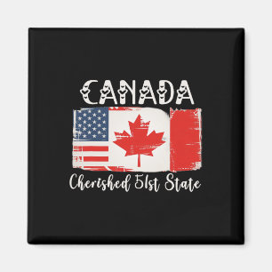 Canada 51st State Trump Canada U.s State Funny 1  Magnet