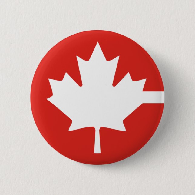 Canada 6 Cm Round Badge (Front)