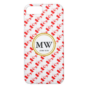 CANADA Abundant Life Christian Scripture Monogram Case-Mate iPhone Case