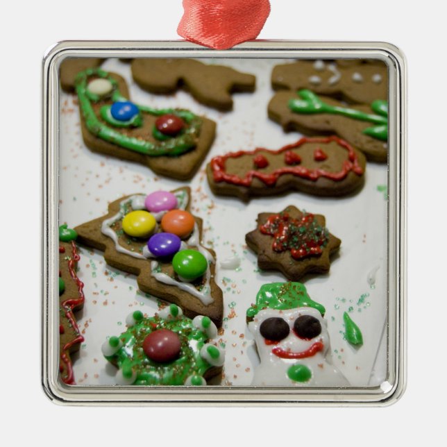 Canada, Alberta, Banff. Fairmont Banff Springs Metal Tree Decoration (Front)