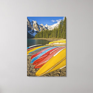Canada, Alberta, Banff National Park, Moraine Canvas Print