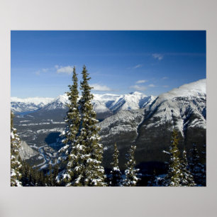 Canada, Alberta, Banff. Views of the Bow Valley Poster