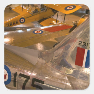 Canada, Alberta, Calgary: Aero Space Museum of Square Sticker