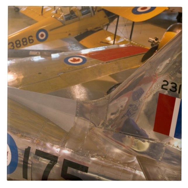 Canada, Alberta, Calgary: Aero Space Museum of Tile (Front)