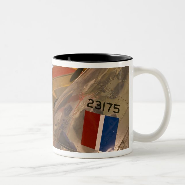 Canada, Alberta, Calgary: Aero Space Museum of Two-Tone Coffee Mug (Right)