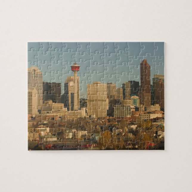 Canada, Alberta, Calgary: City Skyline from 2 Jigsaw Puzzle (Horizontal)