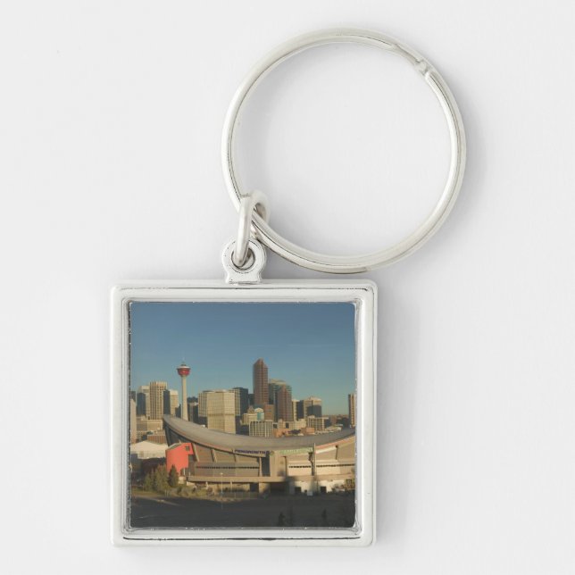 Canada, Alberta, Calgary: City Skyline from 3 Key Ring (Front)