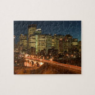 Canada, Alberta, Calgary: Downtown Calgary, Jigsaw Puzzle