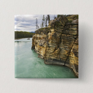 Canada, Alberta, Jasper National Park, Athabasca 15 Cm Square Badge