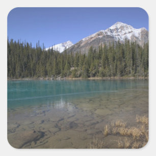 Canada, Alberta, Jasper National Park: JASPER, Square Sticker