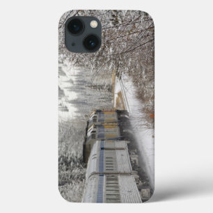 Canada, Alberta. VIA Rail Snow Train between iPhone 13 Case