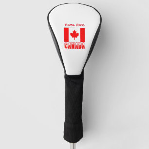 Canada and Canadian Flag Red Personalisation  Golf Head Cover