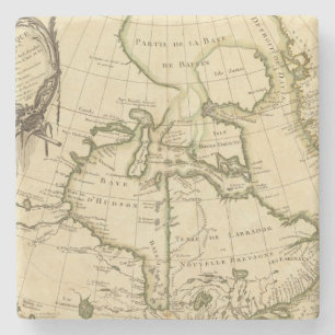 Canada and Greenland Stone Coaster