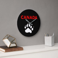 Canada Animal Paw Foot Print Color