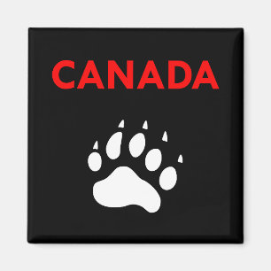 Canada Animal Paw Foot Print Color Magnet