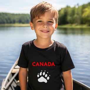 Canada Animal Paw Foot Print Color T-Shirt