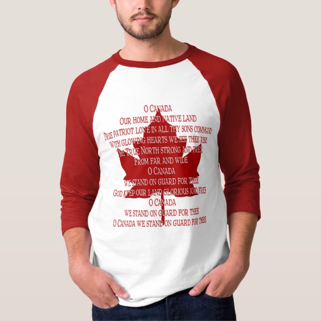 Canada Anthem Jersey Women's Souvenir Canada Shirt (Front)
