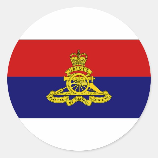 Canada Artillery Branch Camp Flag Classic Round Sticker (Front)
