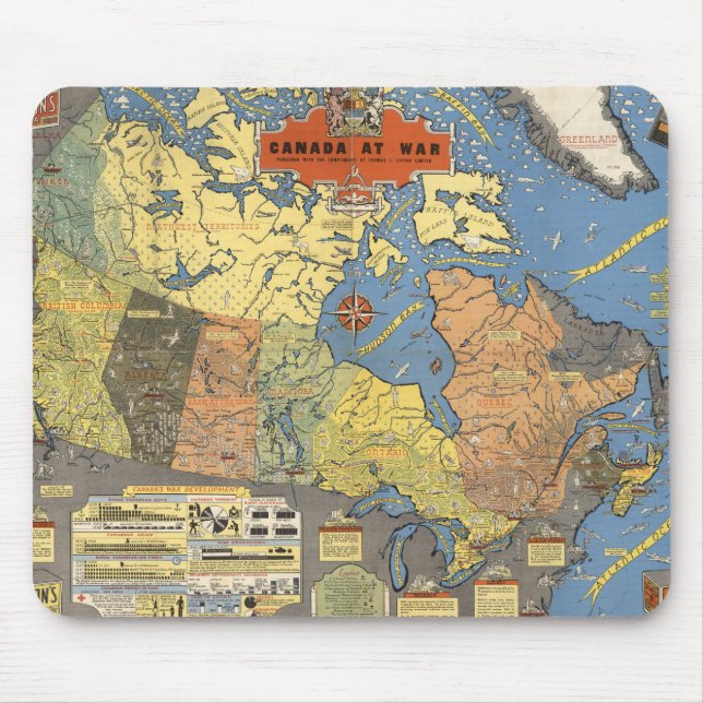 Canada At War Mouse Pad (Front)