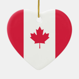 Canada & Australia Flag Heart Ornament