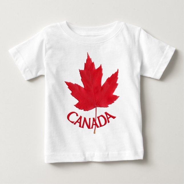 Canada Baby T-shirt Canada Souvenir Baby Shirts (Front)