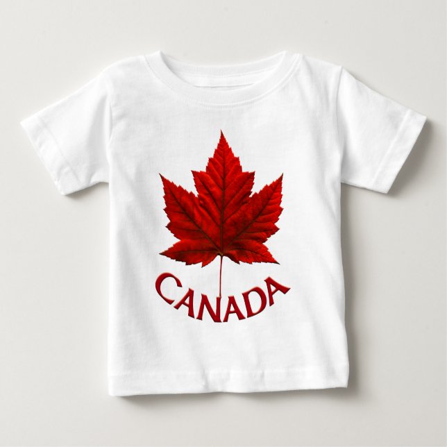 Canada Baby T-shirt Canada Souvenir Baby Shirts (Front)