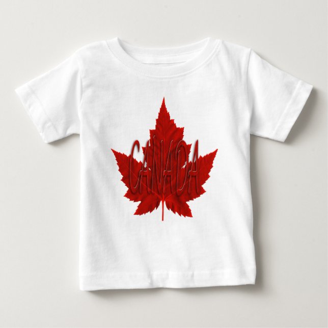 Canada Baby T-shirt Canada Souvenir Baby Shirts (Front)