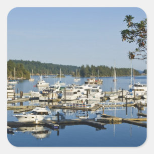 Canada, BC, Gulf Islands, Salt Spring Island, Square Sticker
