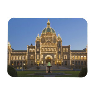 Canada, BC, Victoria, BC Legislature Building at Magnet