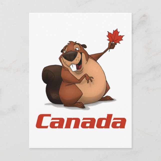 Canada Beaver Postcard (Front)