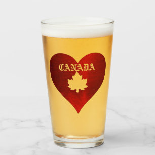 CANADA BEER GLASS