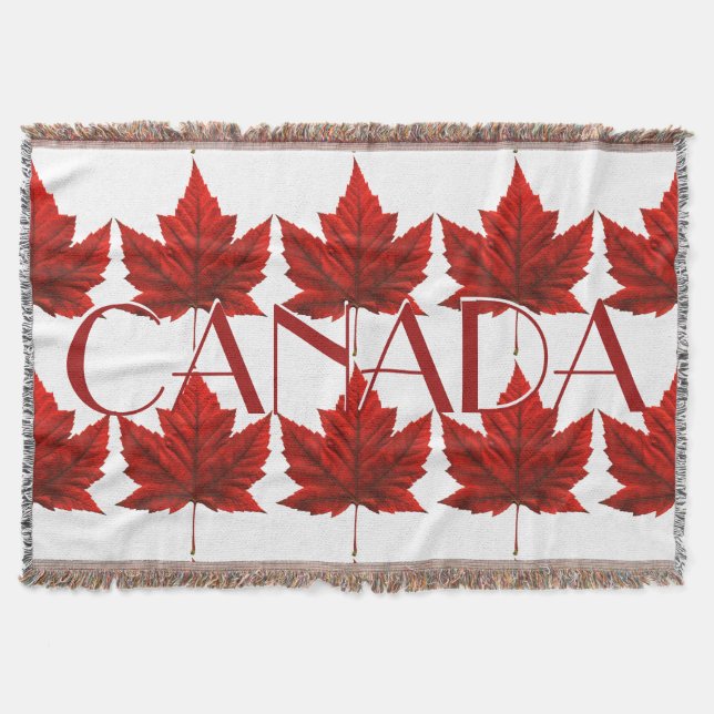 Canada Blanket Canada Maple Leaf Souvenir Throw (Front)