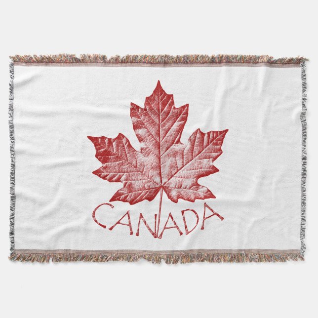 Canada Blanket Cool Canada Souvenir Throw Blanket (Front)