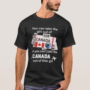 Canada Boarding Pass  Canada Girl  Canada T-Shirt