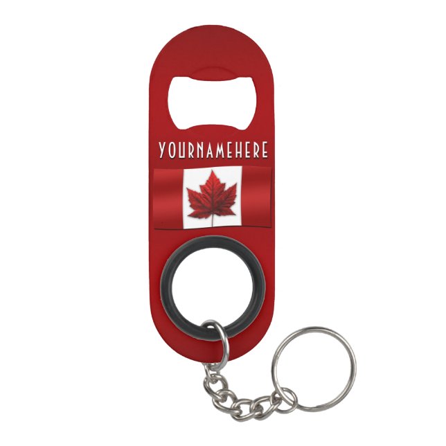Canada Bottle Opener Custom Canada Flag Souvenir (Back)
