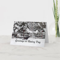Canada Boxing Day Greeting Turkey